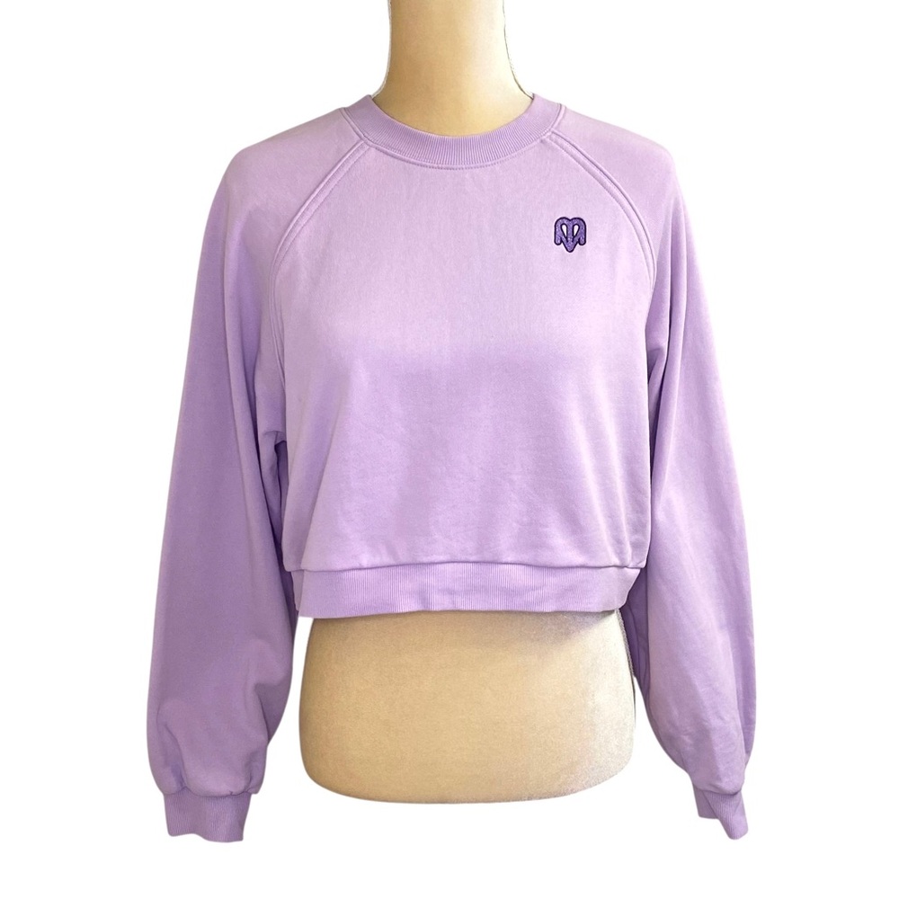 Maje x Varley Fleece Cropped Sweatshirt - Picture 2 of 12